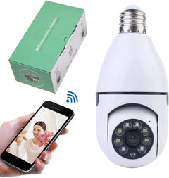1080P Light Bulb Security Camera, WiFi 360° Night Vision with Motion Detection & Two-Way Audio